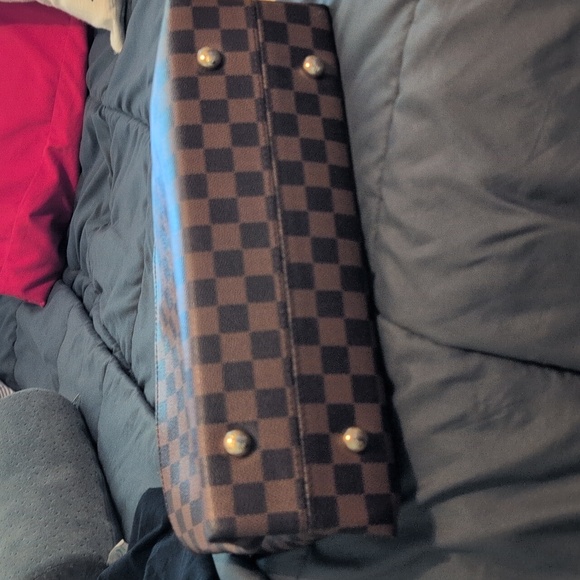 Louis Vuitton Damier Ebene Checker Canvas Satchel in Brown and Dark Brown - Picture 11 of 11